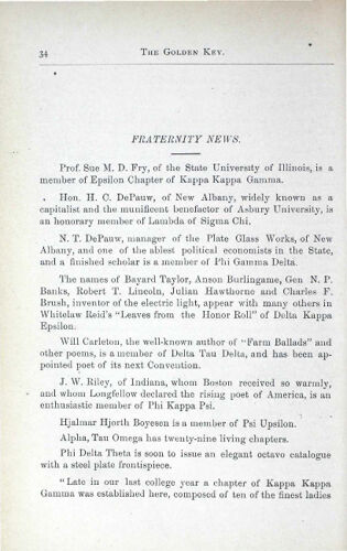 Fraternity News, March 1883 (image)